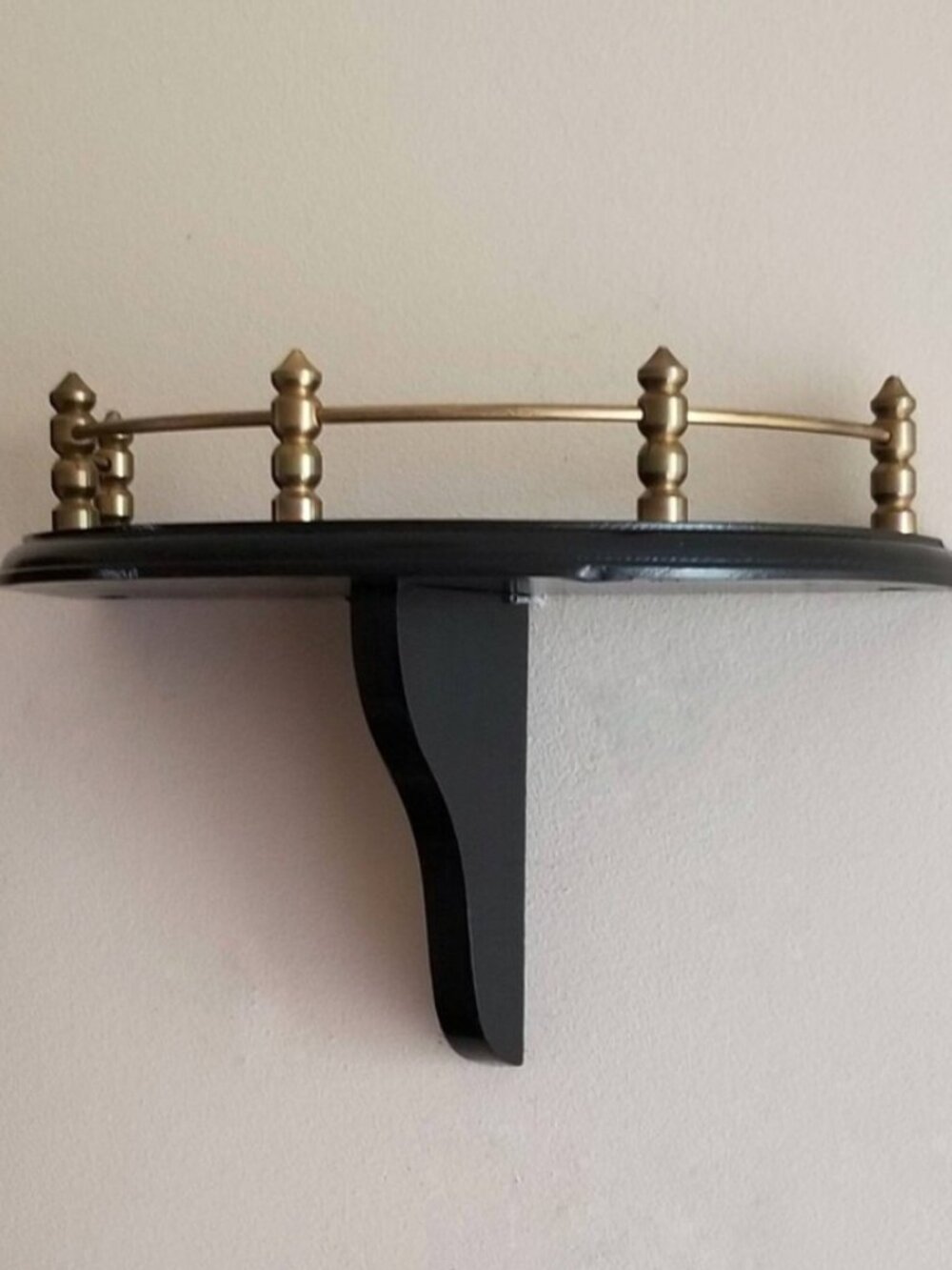 Black Wall Shelf_ Black Floating Shelf_ Ornate Gothic Victorian Medieval Decor